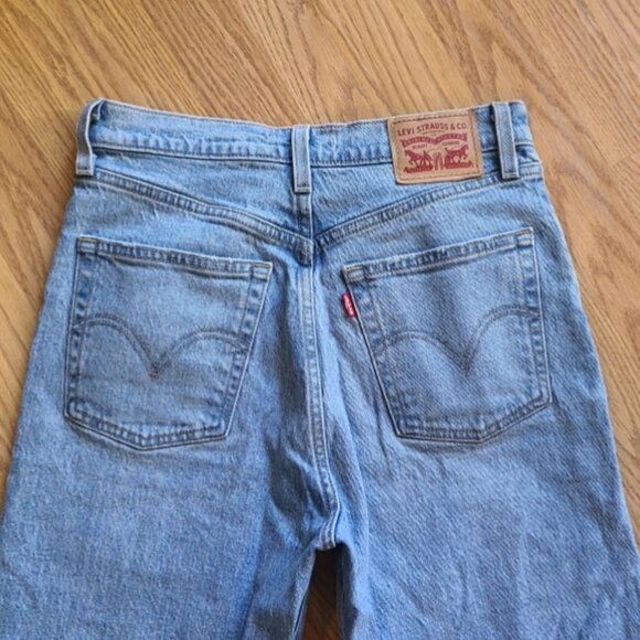 NEW! LEVI'S RIBCAGE STRAIGHT ANKLE JEANS HIGH RISE BUTTON FLY STRETCH DENIM 27 - Picture 5 of 7